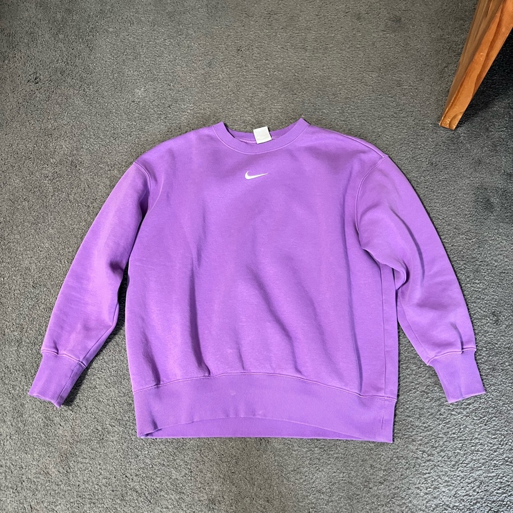 Purple Nike Phoenix Fleece Crewneck